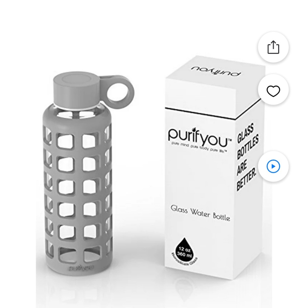 Glass Water Bottle